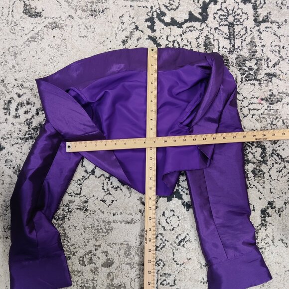 Sukhmani Designs Women's Satin Prom Dress Size 12 Purple NEW Party Graduation - Picture 14 of 16